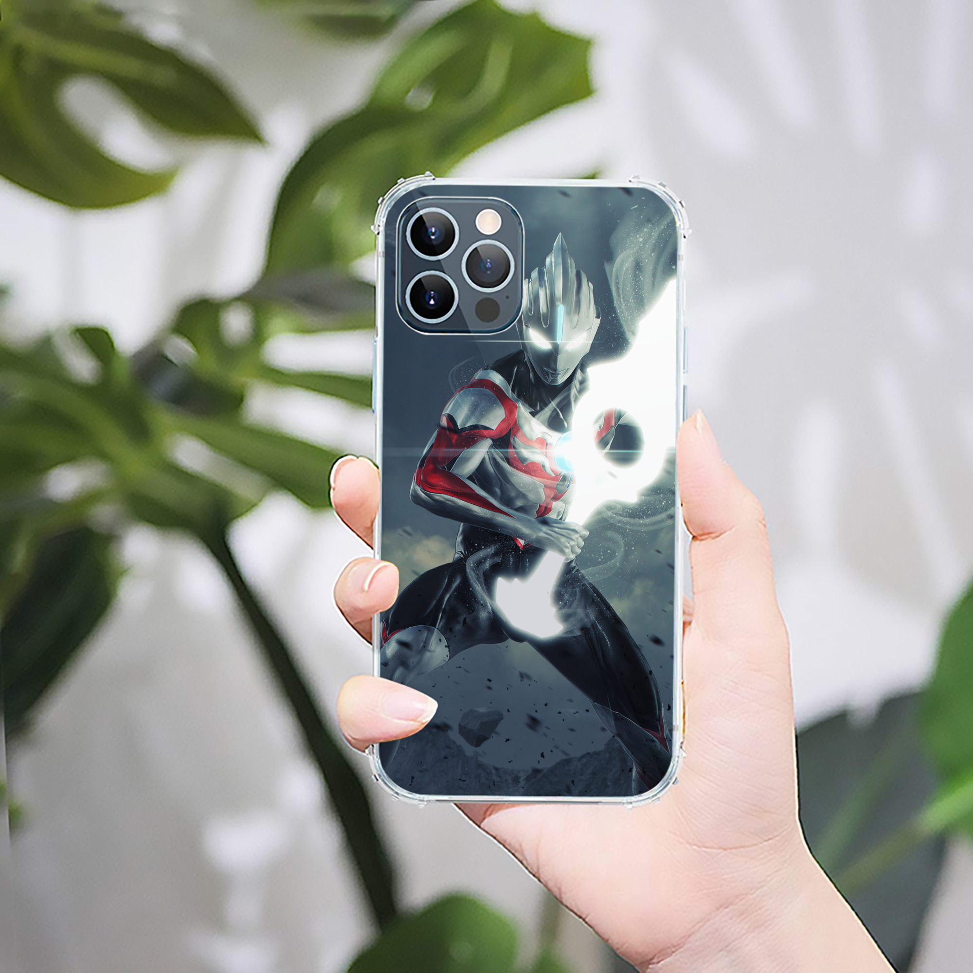 （画像用） ウルトラマン Ultraman 【iPhone 12シリーズ対応】透明スマホケース（クリアソフトケース）
